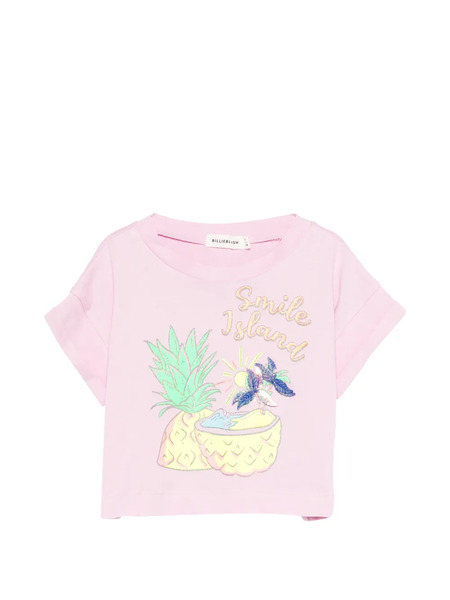  Billieblush Pineapple Island Graphic T-shirt - Pink 