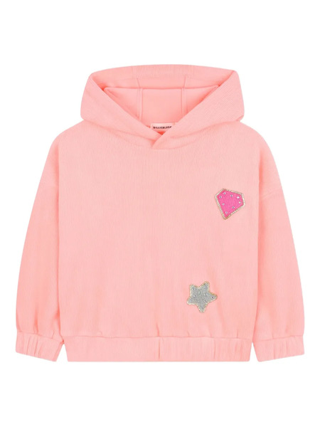  Billieblush Ribbed Hoodie - Pink 
