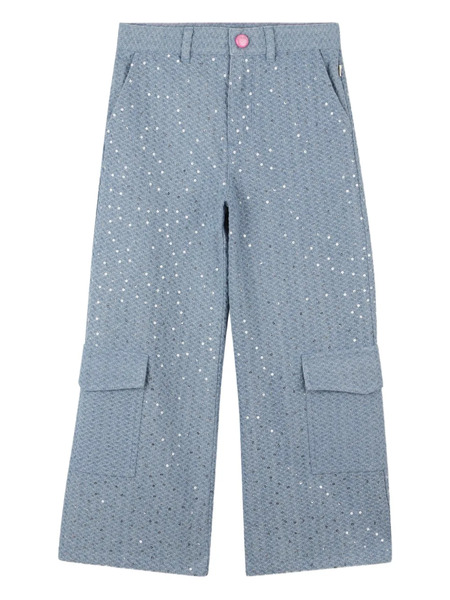  Billieblush Sequin-embellished Cargo Pants - Blue 