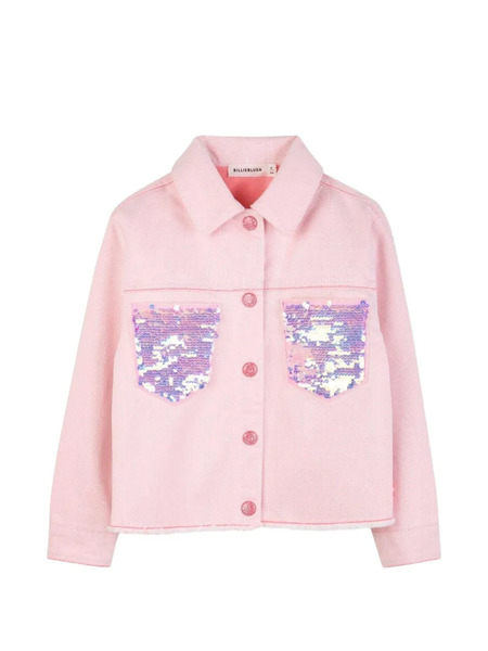  Billieblush Sequin-embellished Chest-pocket Jacket - Pink 