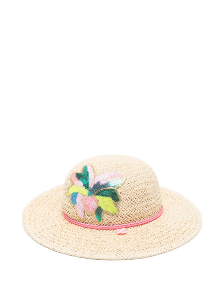  Billieblush Sequin-embellished Flower Hat - Neutrals 