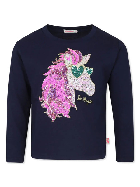  Billieblush Sequin-embellished T-shirt - Blue 