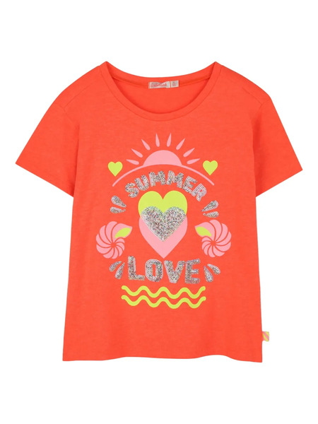  Billieblush Sequin-embellished T-shirt - Orange 