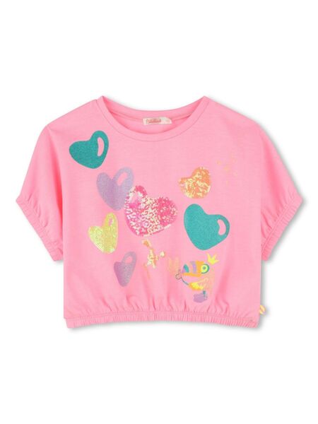  Billieblush Sequin-embellished T-shirt - Pink 