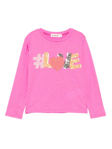  Billieblush Sequin-embellished T-shirt - Pink 