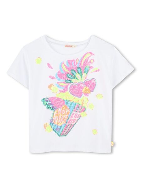  Billieblush Sequin-embellished T-shirt - White 
