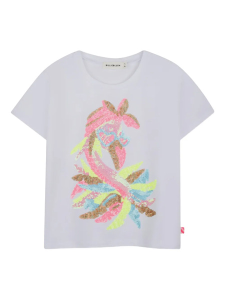  Billieblush Sequin-embellishment T-shirt - White 