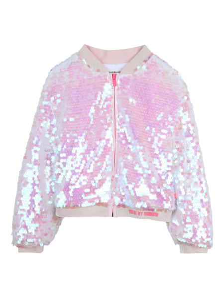  Billieblush Sequin-embellishment Zip-fastening Jacket - Pink 