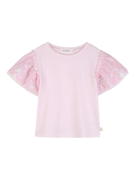  Billieblush Sequin-sleeve T-shirt - Pink 