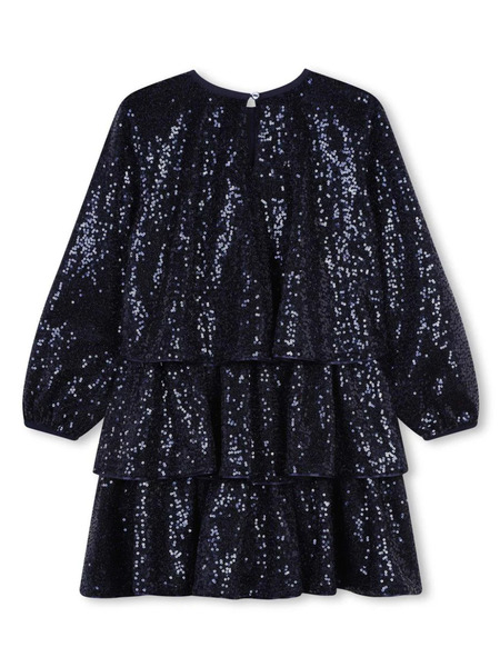  Billieblush Sequin Tiered Dress - Blue 