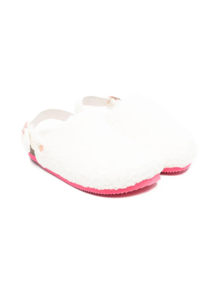  Billieblush Slingback Fluffy Slippers - White 