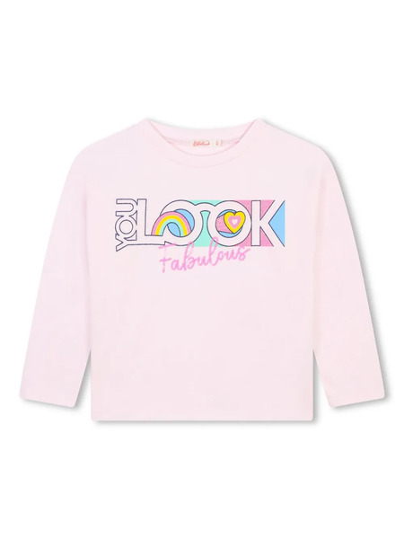  Billieblush Slogan-print T-shirt - Pink 