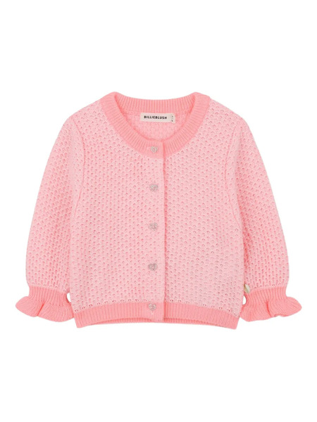  Billieblush Textured Button-up Cardigan - Pink 