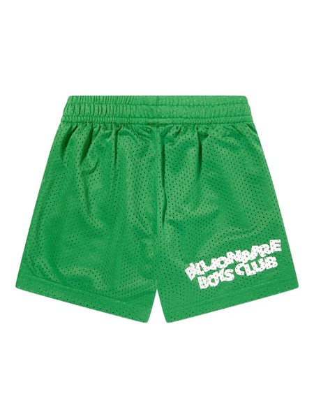  Billionaire Boys Club Kids Logo-print Mesh Shorts - Green 