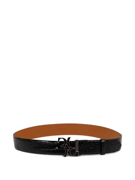  Billionaire Crocco-effect Buckle Belt - Black 