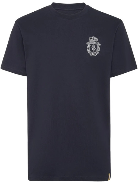  Billionaire Embroidered Crest T-shirt - Blue 