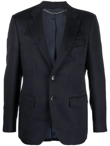  Billionaire Fitted Single-breasted Blazer - Blue 