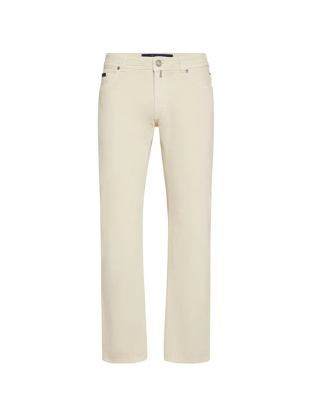  Billionaire Leather-detail Jeans - Neutrals 