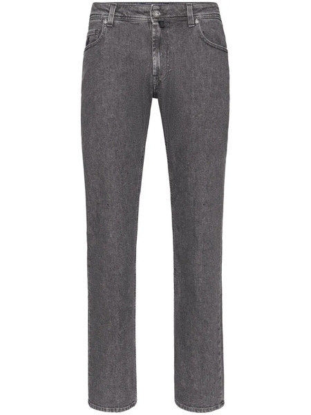  Billionaire Logo-embroidered Jeans - Grey 