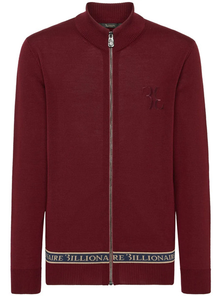  Billionaire Logo-embroidered Zip-up Jumper 
