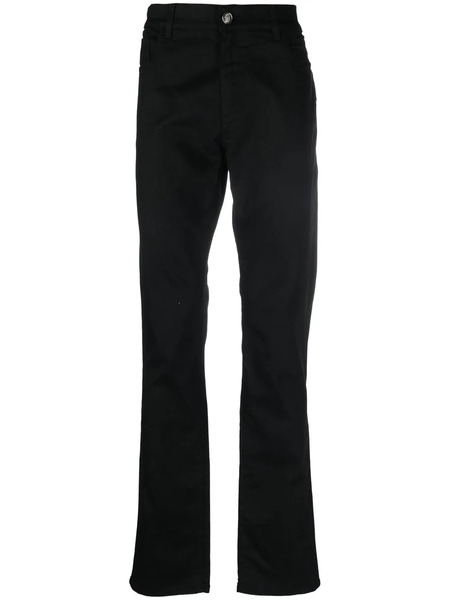  Billionaire Logo-patch Slim-fit Jeans - Black 