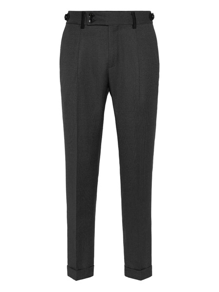  Billionaire Pleated Belt-insert Trousers - Grey 