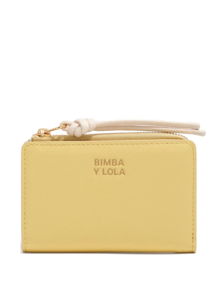  Bimba Y Lola Banana Zip Leather Wallet - Yellow 