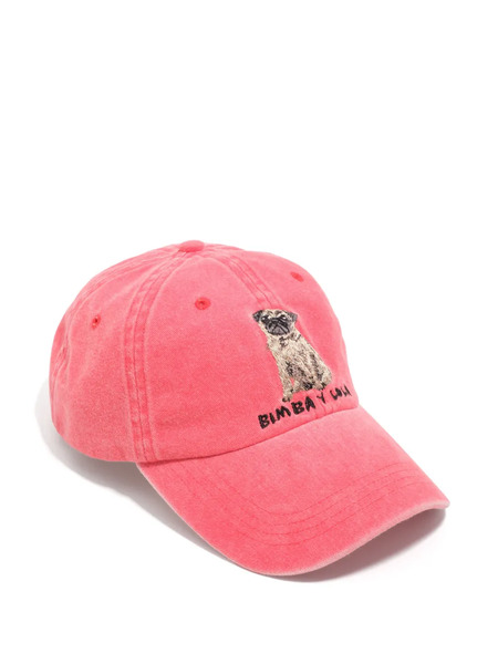  Bimba Y Lola Carlino Embroidered Baseball Cap - Pink 