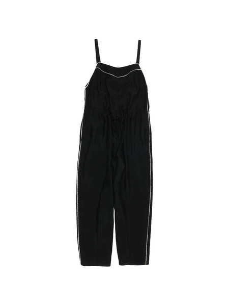  Bimba Y Lola Drawstring Pipe-trim Detailing Jumpsuit - Black 
