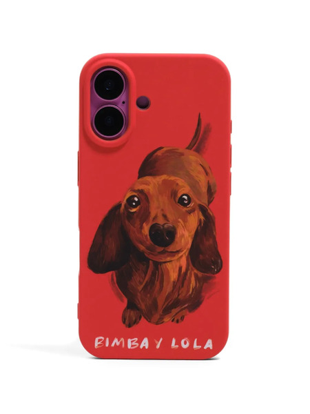  Bimba Y Lola Iphone 16 Dog-graphic Phone Case - Red 