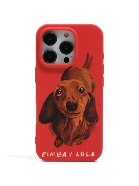  Bimba Y Lola Iphone 16 Pro Dog-print Phone Case - Red 