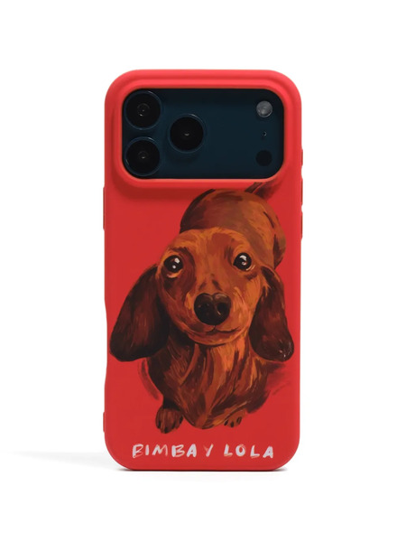  Bimba Y Lola Iphone 17 Pro Max Dog-print Phone Case - Red 