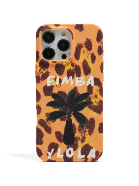  Bimba Y Lola Iphone 16 Pro Max Palm Tree-print Phone Case - Yellow 