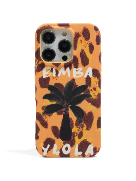  Bimba Y Lola Iphone 16 Pro Palm Tree-print Phone Case - Orange 