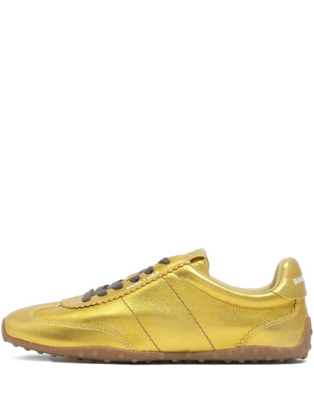  Bimba Y Lola Lace-up Metallic-effect Sneakers - Gold 