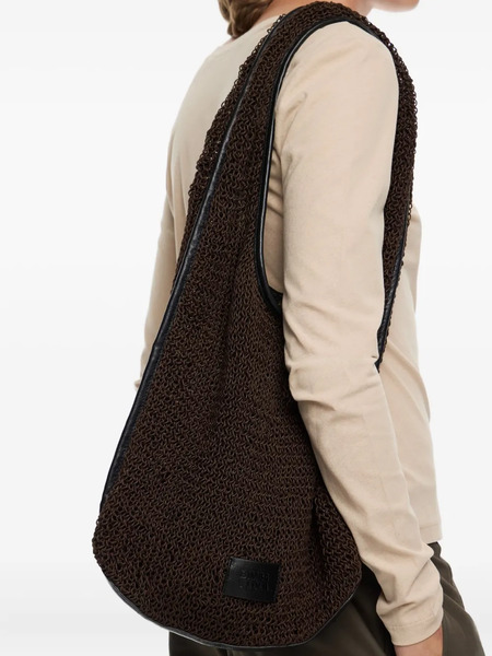  Bimba Y Lola Leather-trimmed Shoulder Bag - Brown 