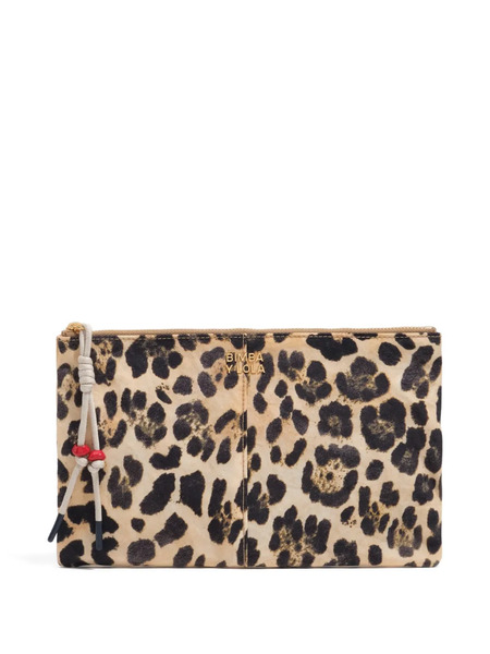 Bimba Y Lola Leopard-print Make Up Bag - Neutrals 