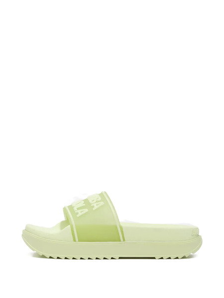 Bimba Y Lola Logo-embossed Sliders - Green 