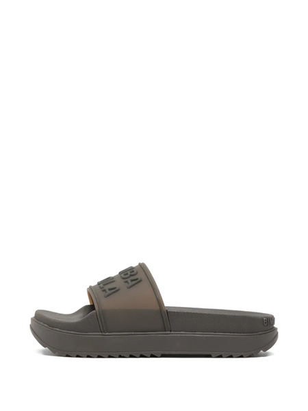  Bimba Y Lola Logo-embossed Slides - Brown 