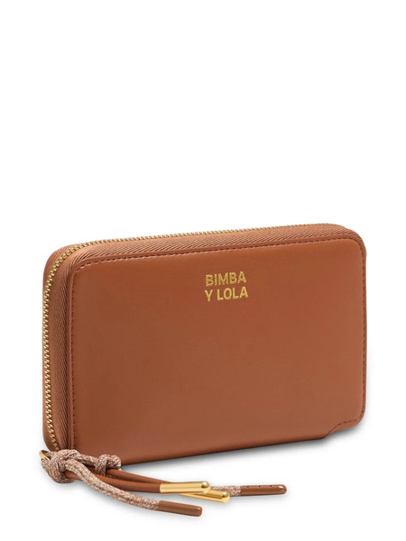  Bimba Y Lola Logo-stamp Wallet - Brown 