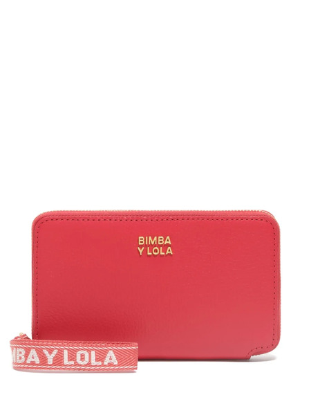  Bimba Y Lola Medium Leather Wallet - Red 