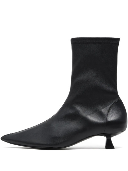  Bimba Y Lola 35mm Pointed Leather Boots - Black 