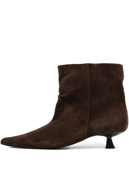  Bimba Y Lola 35mm Pointed Leather Boots - Brown 