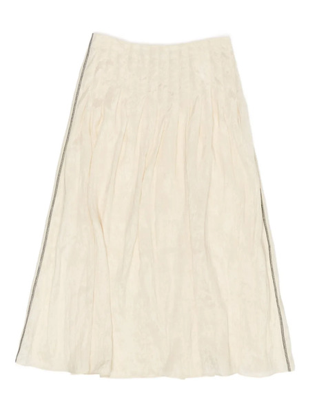  Bimba Y Lola Pleated Side-seam Skirt - Neutrals 