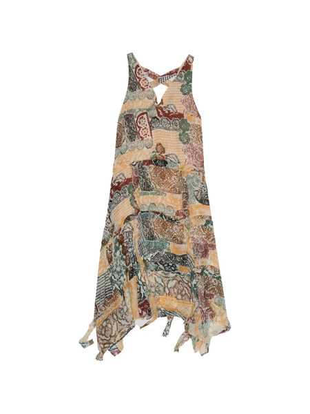  Bimba Y Lola Printed Midi Dress - Neutrals 