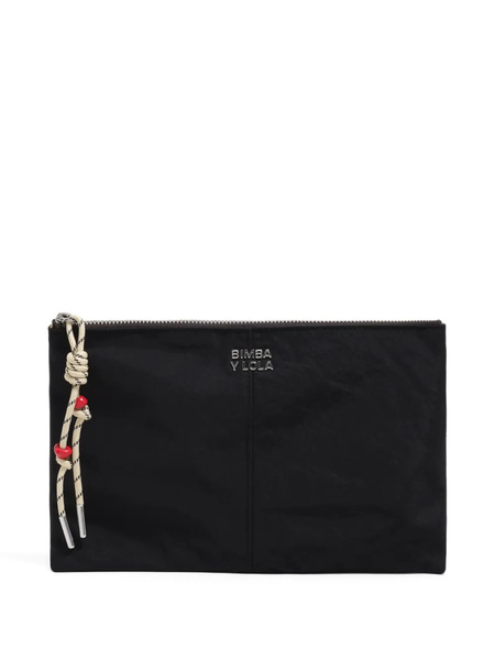  Bimba Y Lola Rope-detail Make Up Bag - Grey 