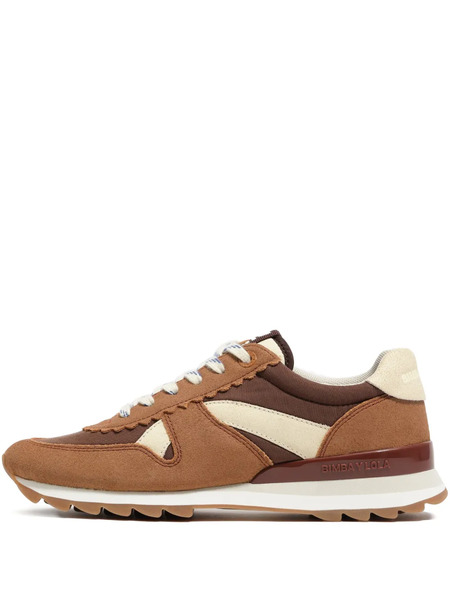  Bimba Y Lola Scalloped-panel Sneakers - Brown 