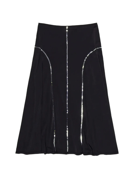 Bimba Y Lola Sequin-embellishment Midi Skirt - Black 