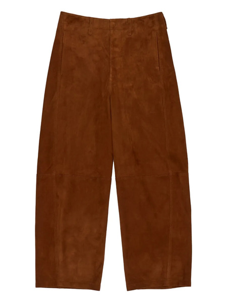 Bimba Y Lola Suede Panel Trousers - Brown 