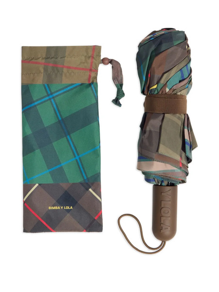  Bimba Y Lola Tartan Umbrella - Green 